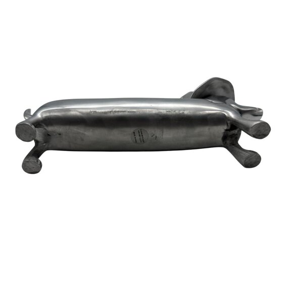 Halloween Dachshund Weiner Dog Witch Silver Metal 3D Candy Treat Serving Tray - Picture 8 of 12